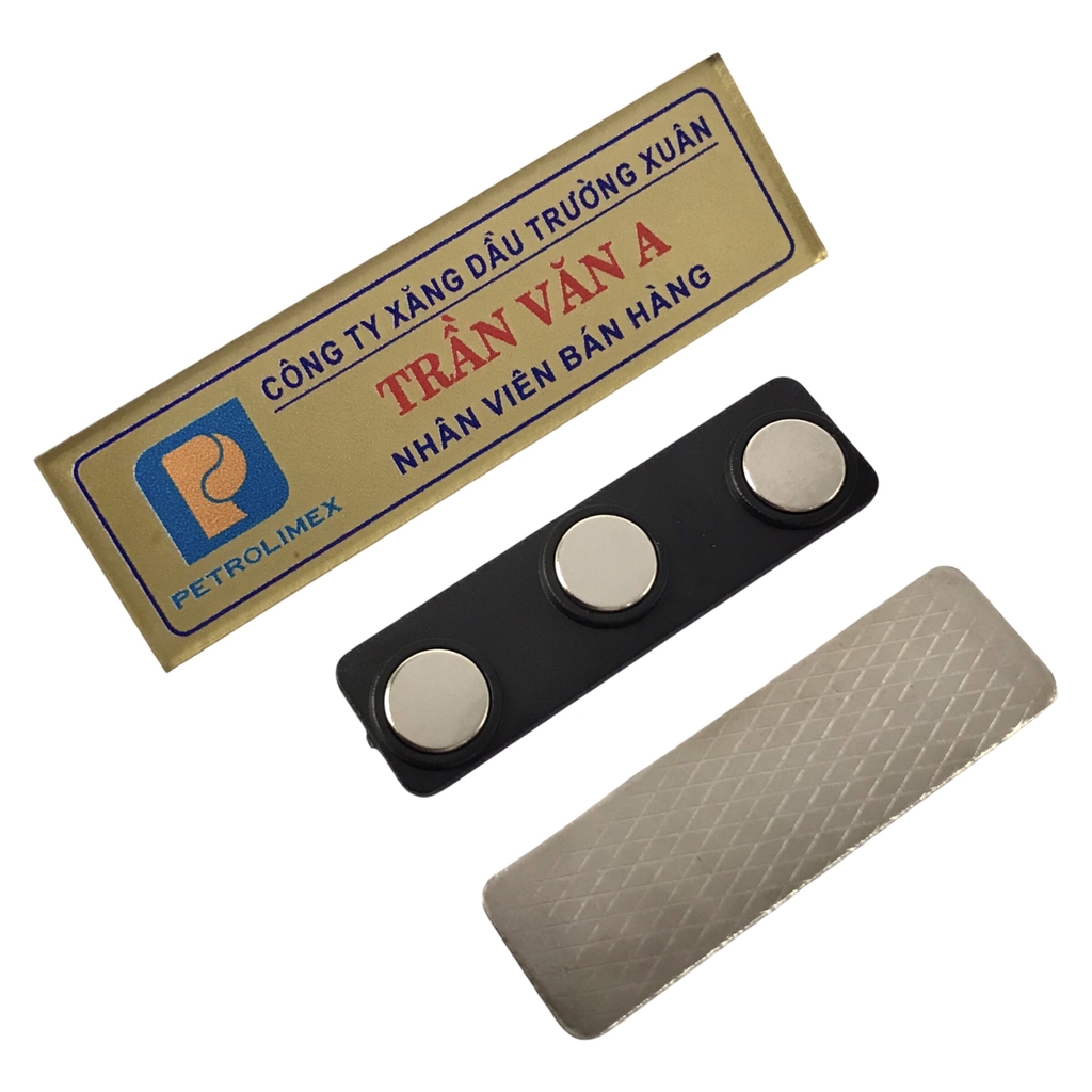 Thẻ tên mica BT211 / BT212 / BT213 / BT214 / BT215 / BT216 / BT217 / BT218 / BT221 / BT231 60x20mm