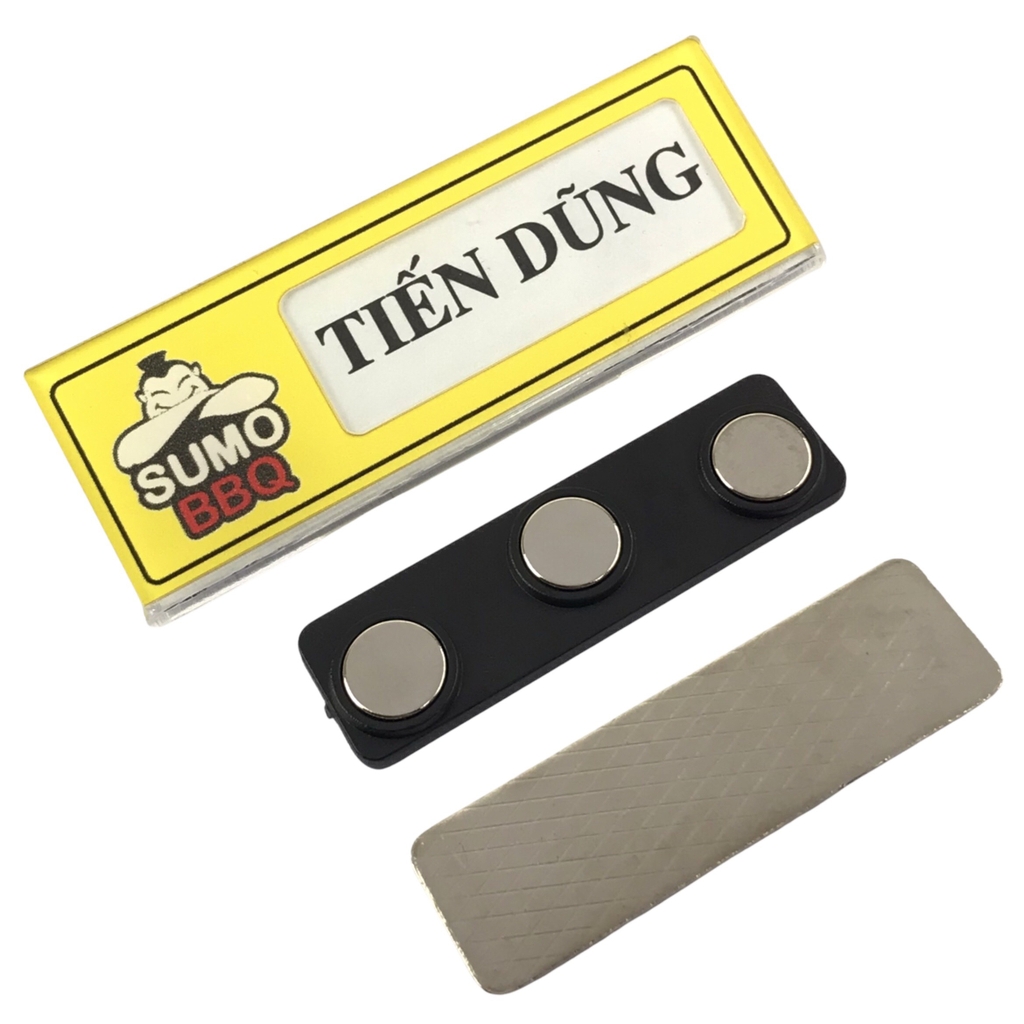 Thẻ tên mica uốn lồng giấy BT241 /1 BT242 / BT243 / BT244 / BT245 / BT246 / BT247 BT248 / BT249 60x20mm