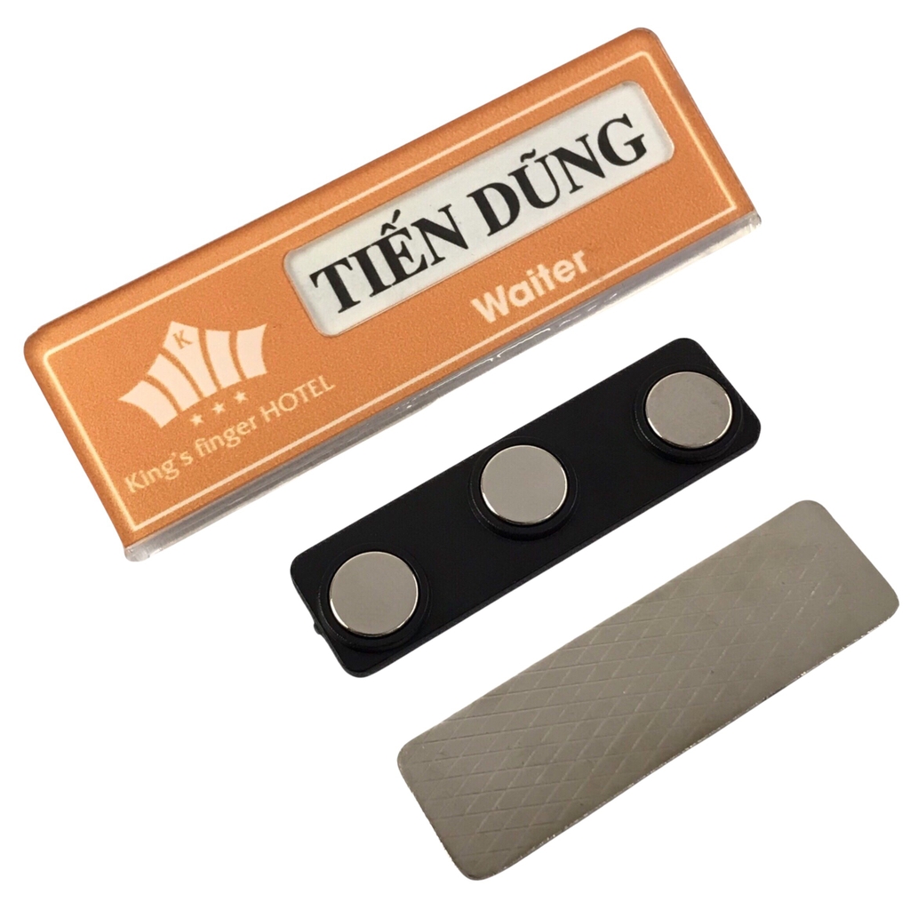 Thẻ tên mica uốn lồng giấy BT241 /1 BT242 / BT243 / BT244 / BT245 / BT246 / BT247 BT248 / BT249 60x20mm