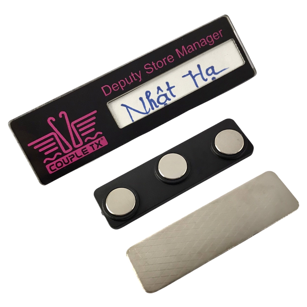 Thẻ tên mica uốn lồng giấy BT241 /1 BT242 / BT243 / BT244 / BT245 / BT246 / BT247 BT248 / BT249 60x20mm