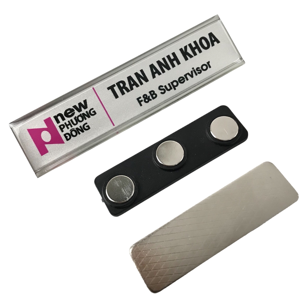 Thẻ tên nhôm BT011 70x18mm