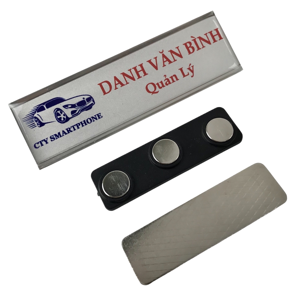 Thẻ tên nhôm BT012 70x22mm
