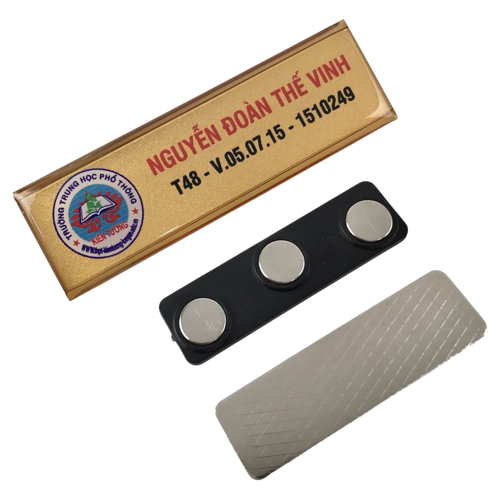 Thẻ tên nhôm BT012 70x22mm