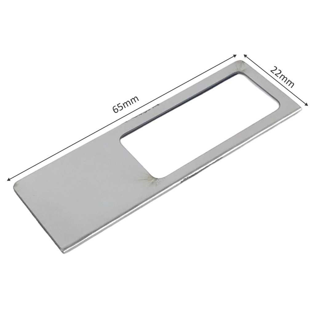 Phôi thẻ tên inox uốn U001 / U002 / U003 65x22mm không nội dung (10,50)