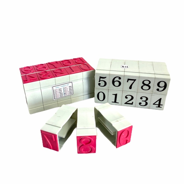 Dấu số ghép SM N1 / N2 / N3 / N4 / N5 / N6 / N7 / N8 / N9 / N10 / N11 / N12 10 ký tự mặt đúc