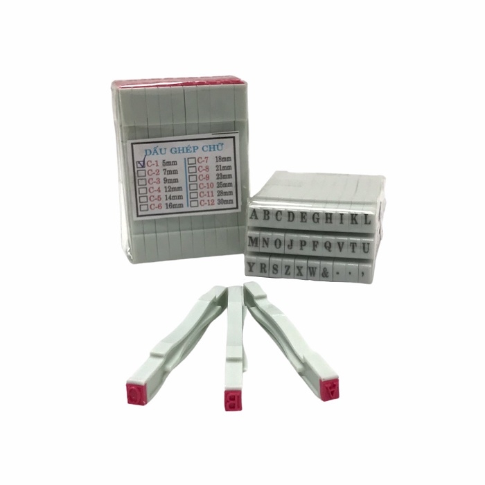 Dấu chữ ghép SM C1 / C2 / C3 / C4 / C5 / C6 / C7 / C8 / C9 / C10 / C11 / C12 mặt đúc