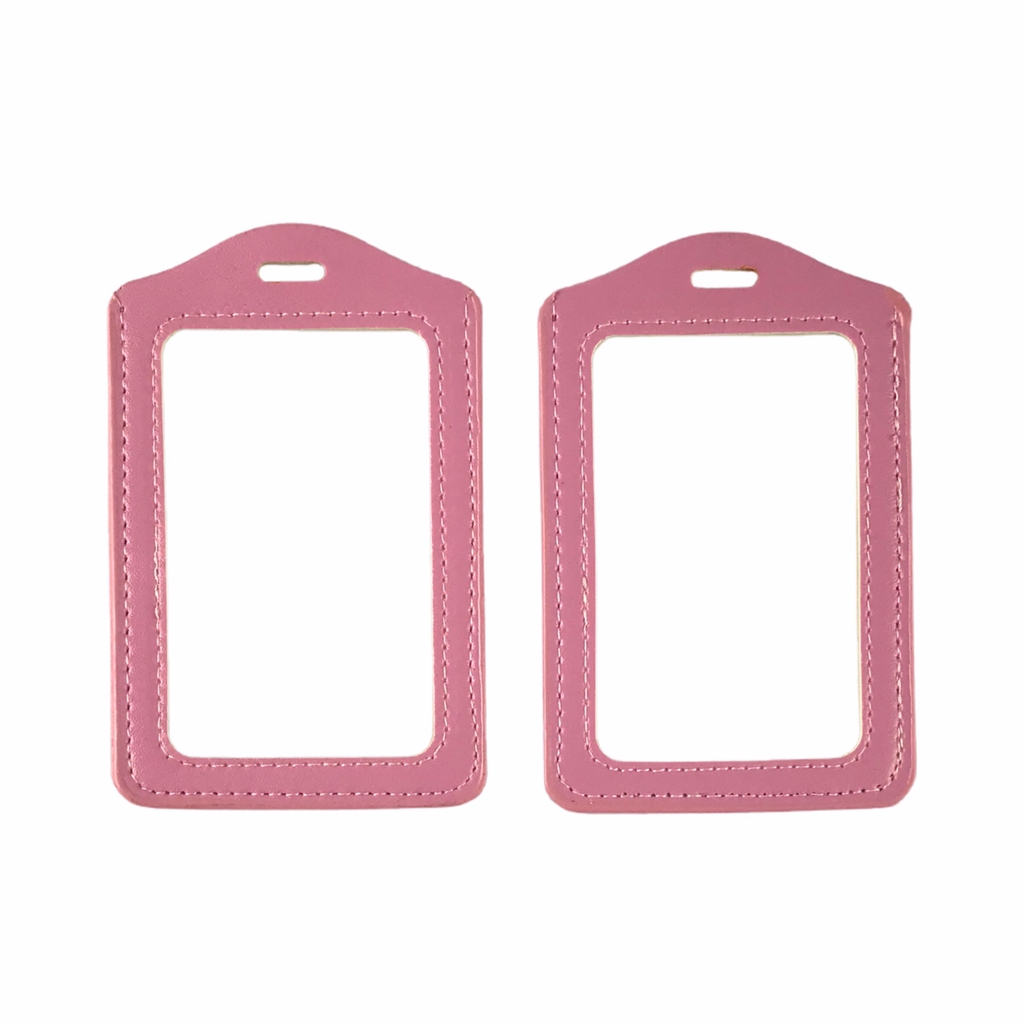 Bao đựng thẻ da 5.5x8.5cm 2 mặt kiếng đứng (50)