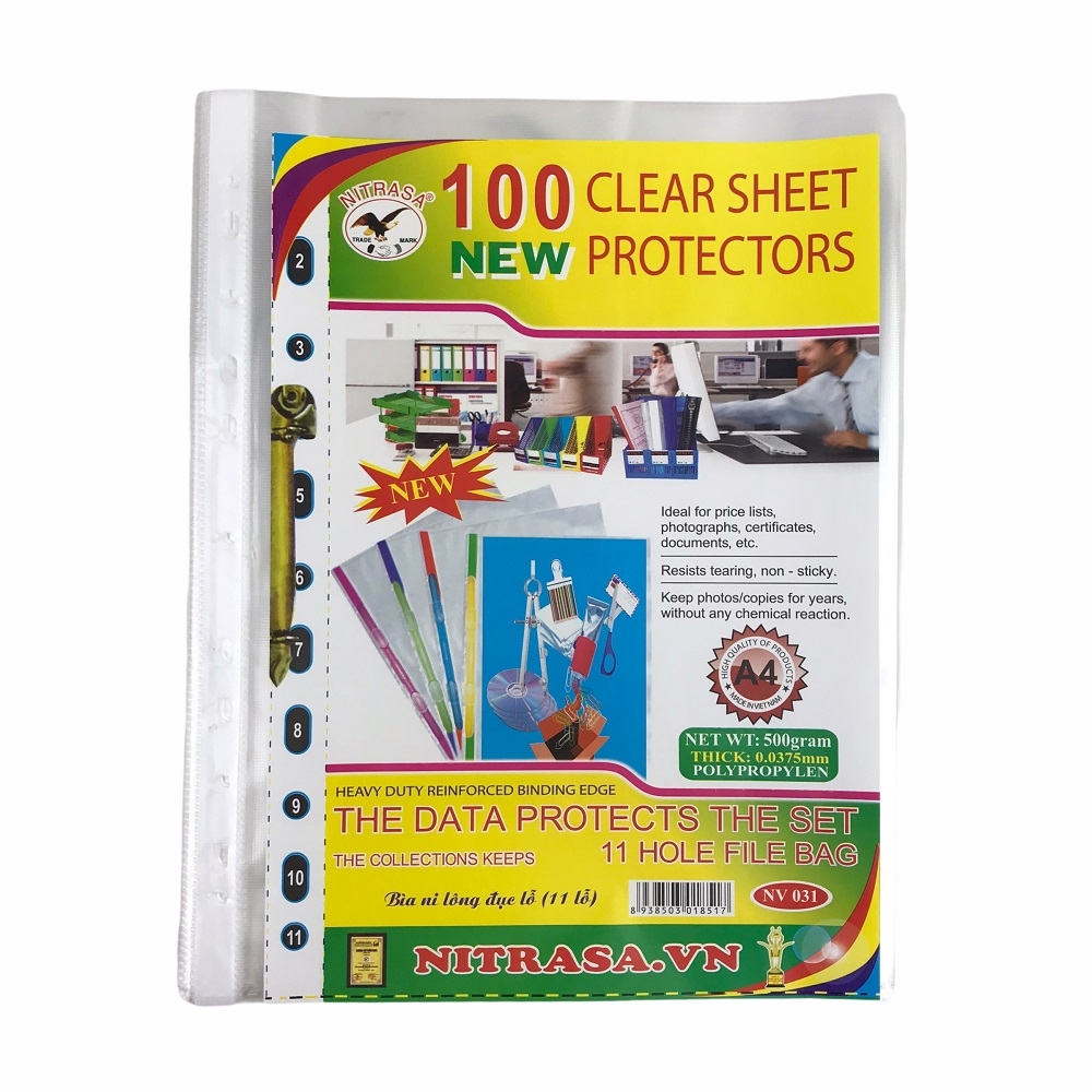 Bìa lỗ Nitrasa ND 031 100 tờ A4