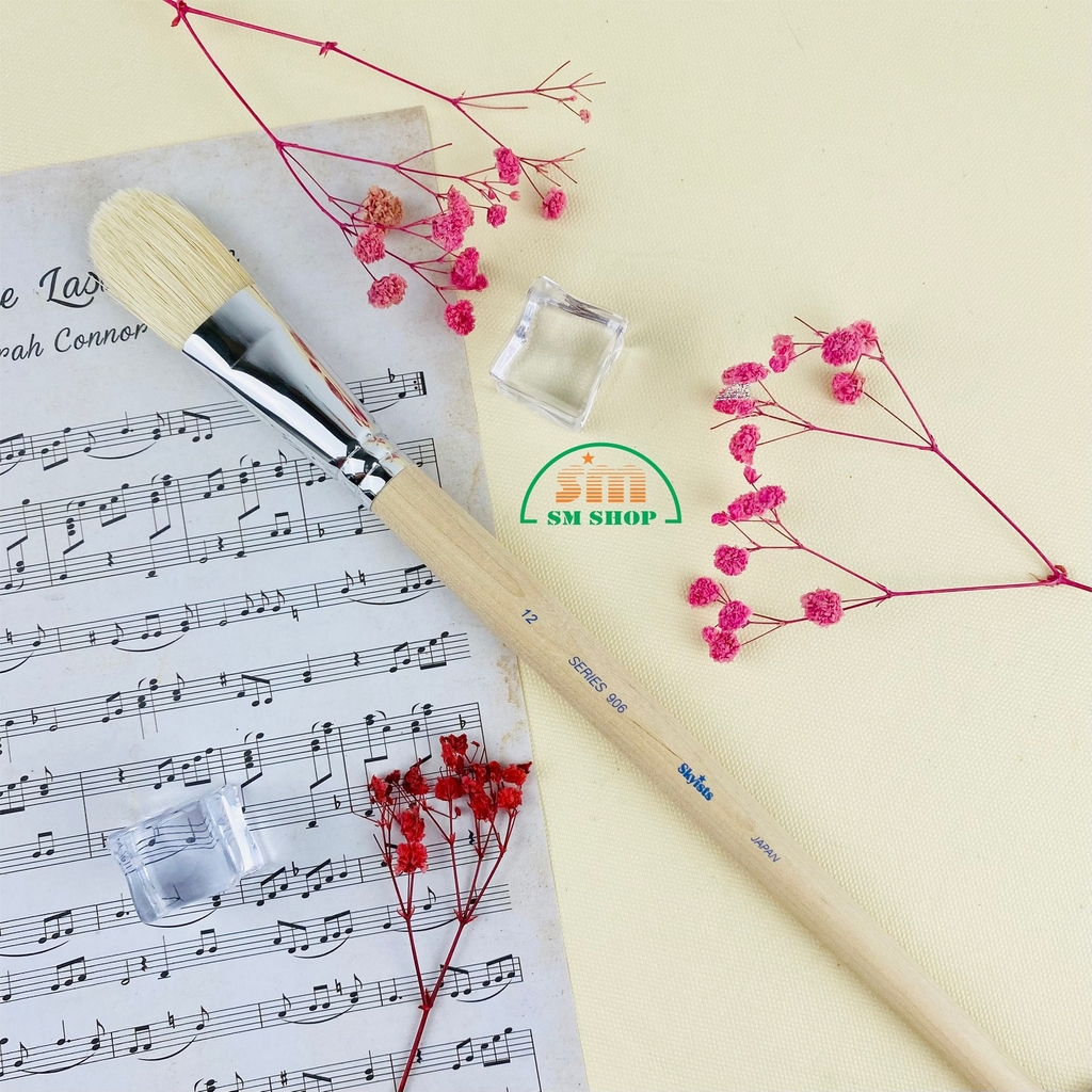 Cọ vẽ Skyists đầu oval 906