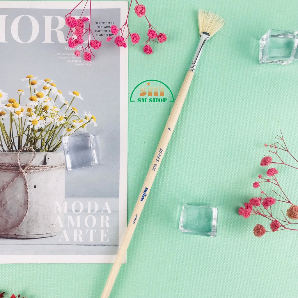 Cọ vẽ Skyists đầu xoè 908