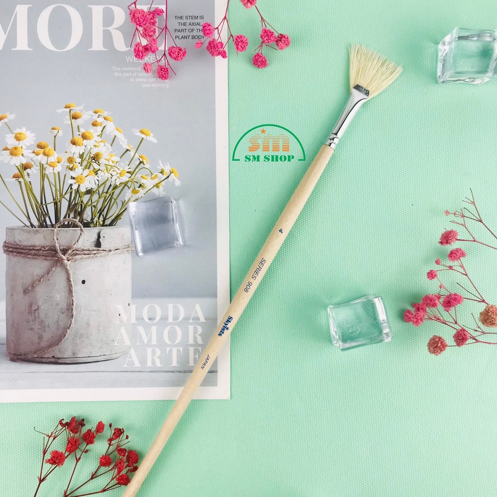 Cọ vẽ Skyists đầu xoè 908