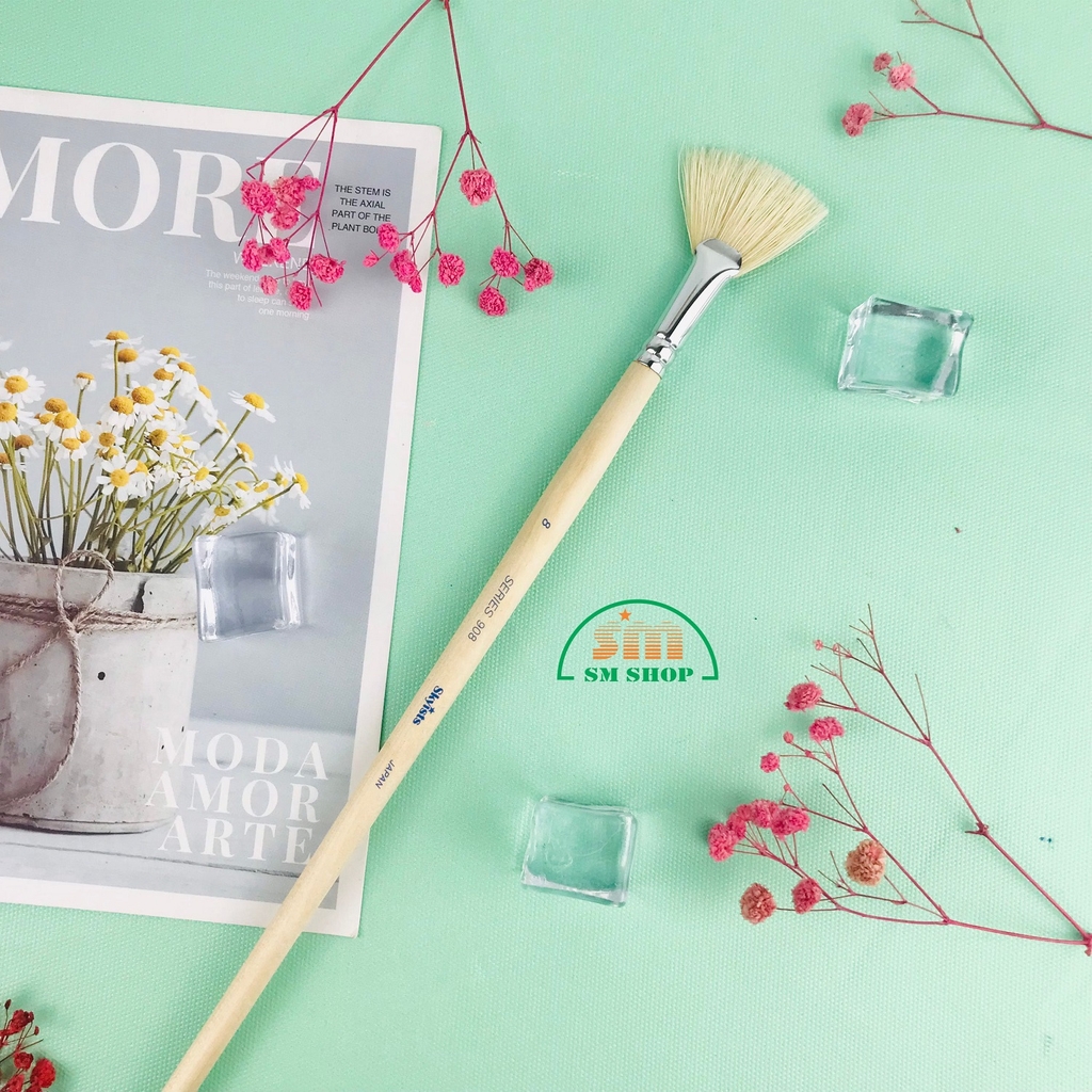 Cọ vẽ Skyists đầu xoè 908