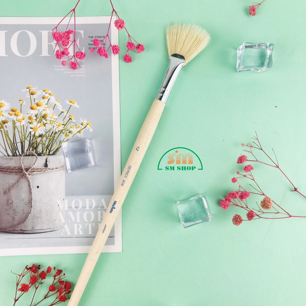 Cọ vẽ Skyists đầu xoè 908