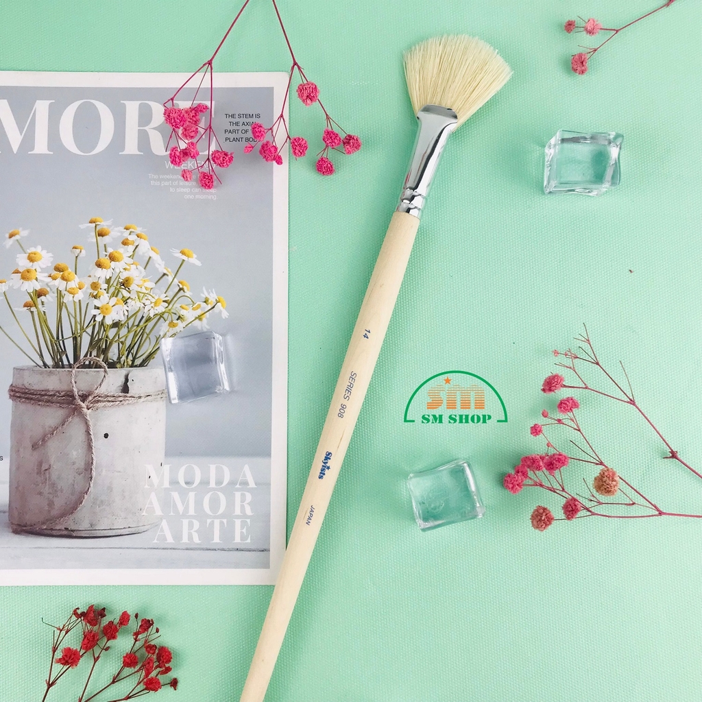 Cọ vẽ Skyists đầu xoè 908