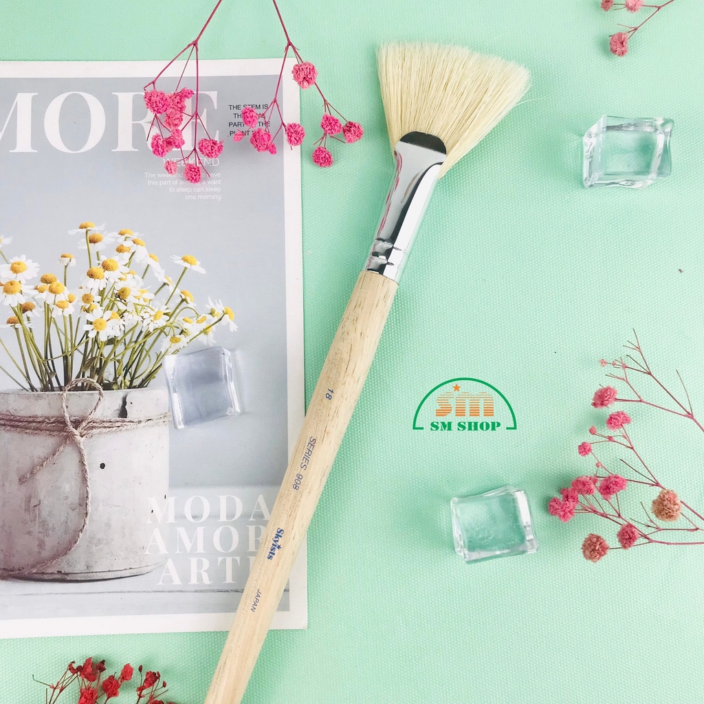 Cọ vẽ Skyists đầu xoè 908