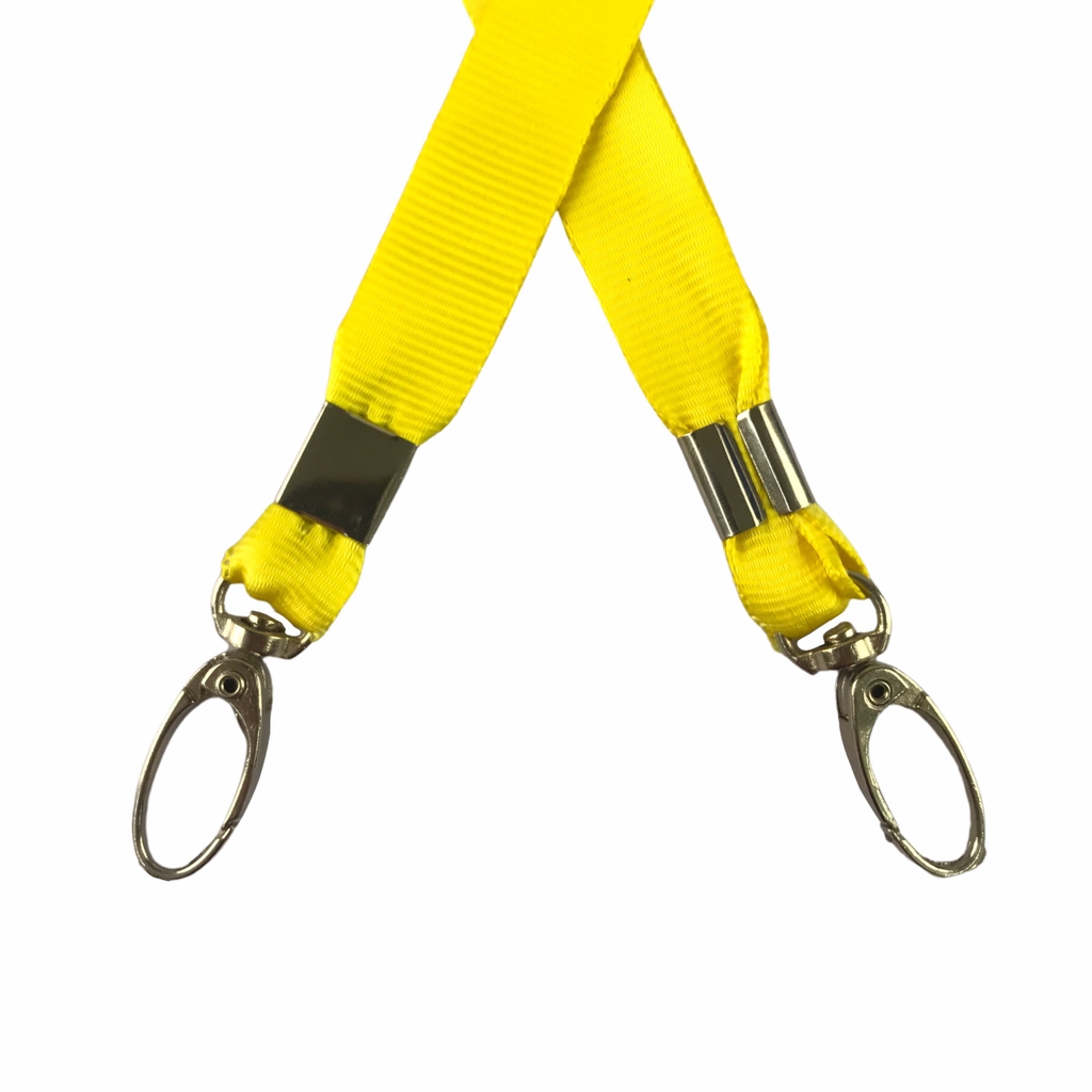 Dây đeo thẻ lụa 1.5cm đầu móc xoay [50] (100)