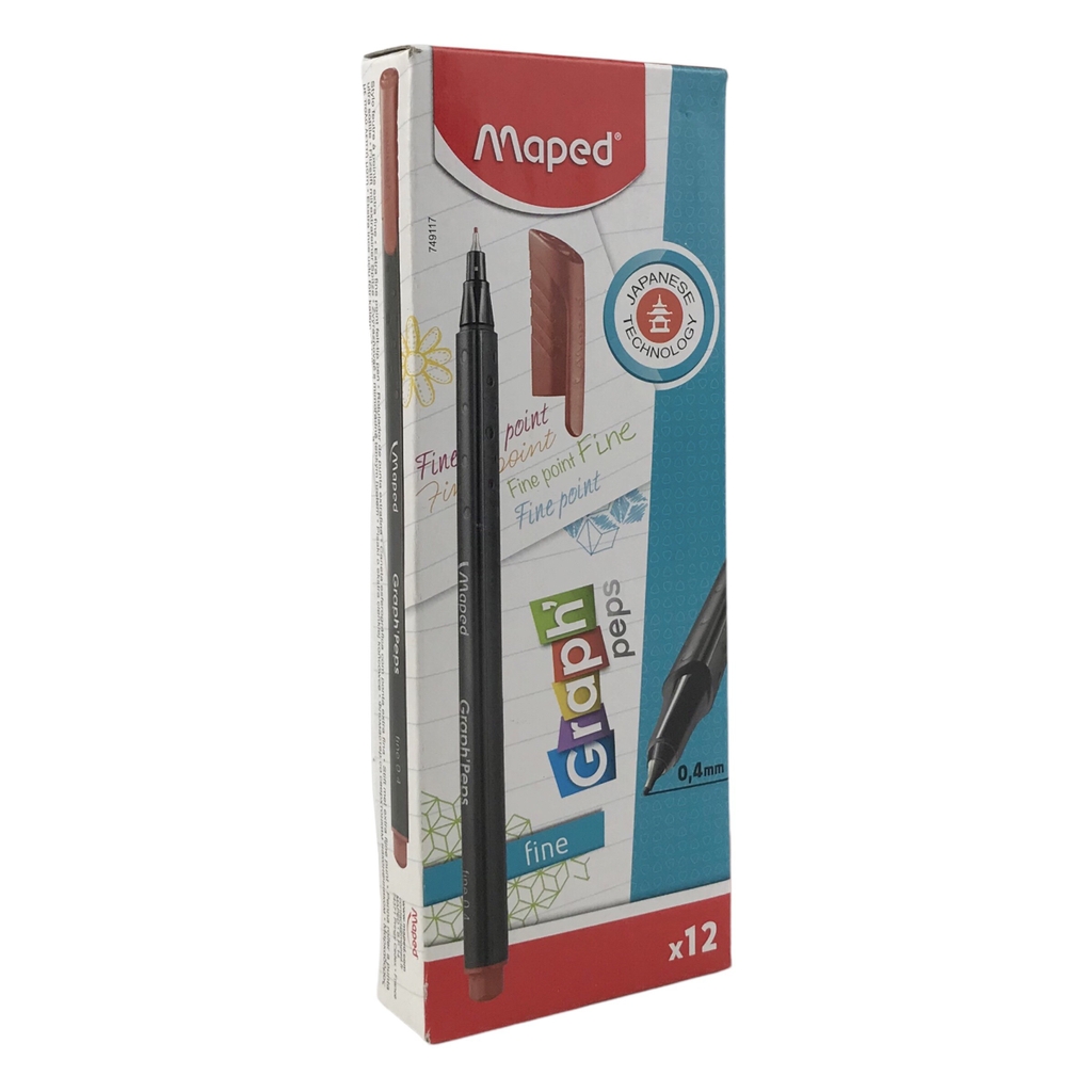 Bút lông kim Maped Graph Peps 0.4mm (12)