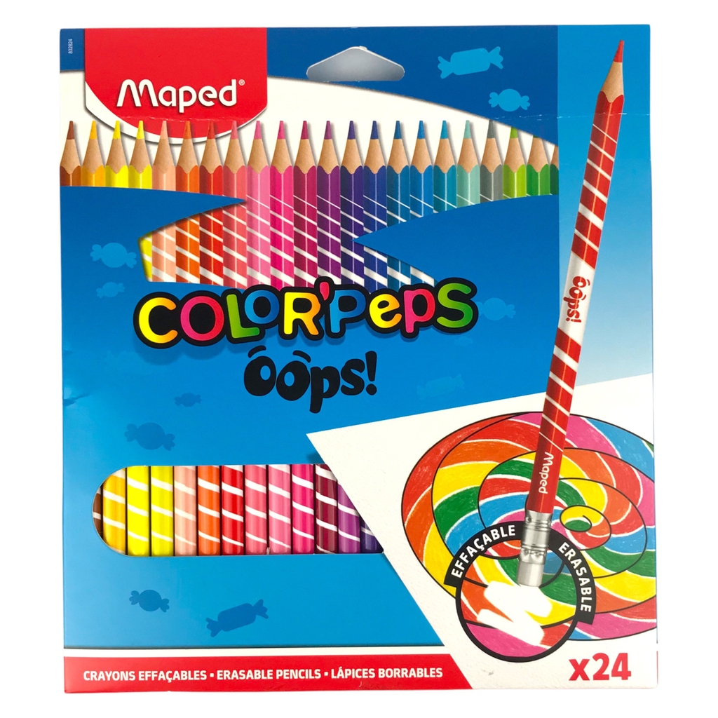 Bút chì màu Maped có gôm Oops 832812 / 832824