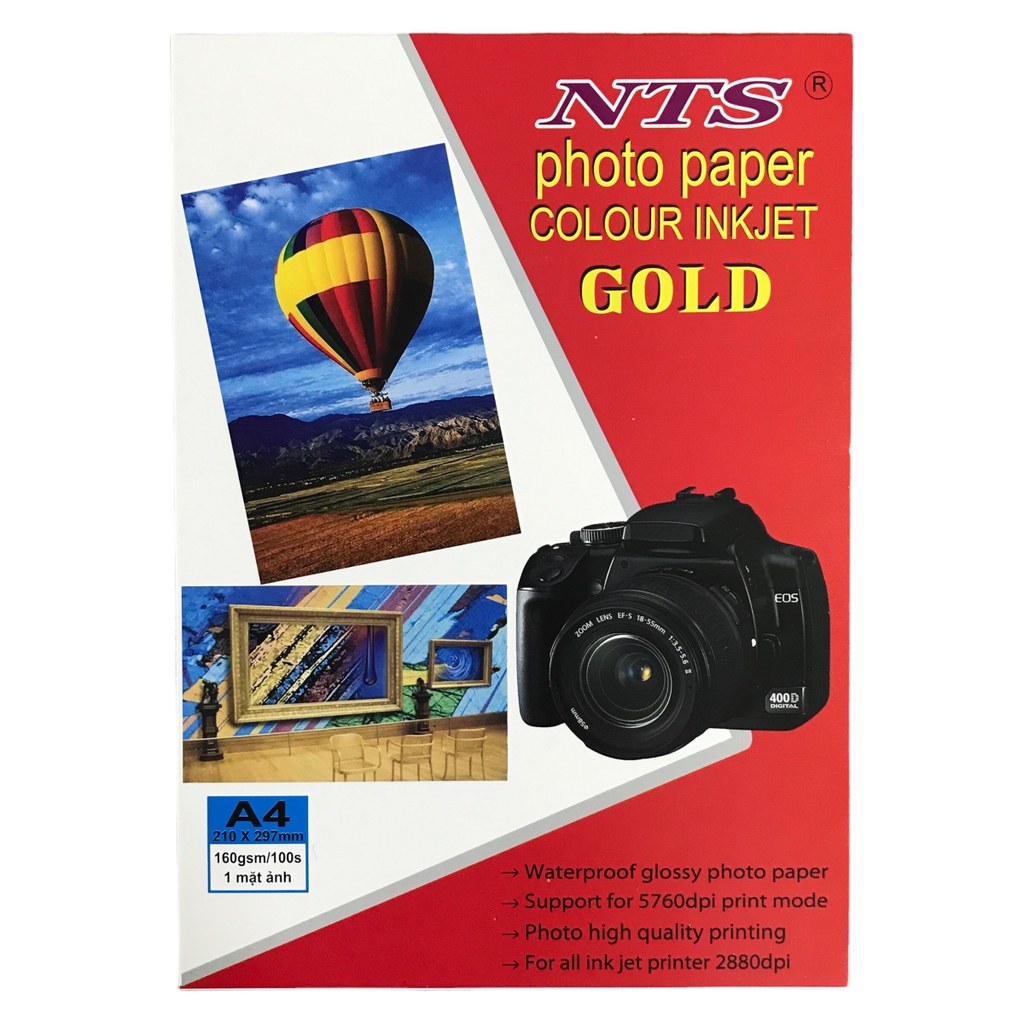 Giấy in ảnh 1 mặt bóng PTS 210x297mm A4