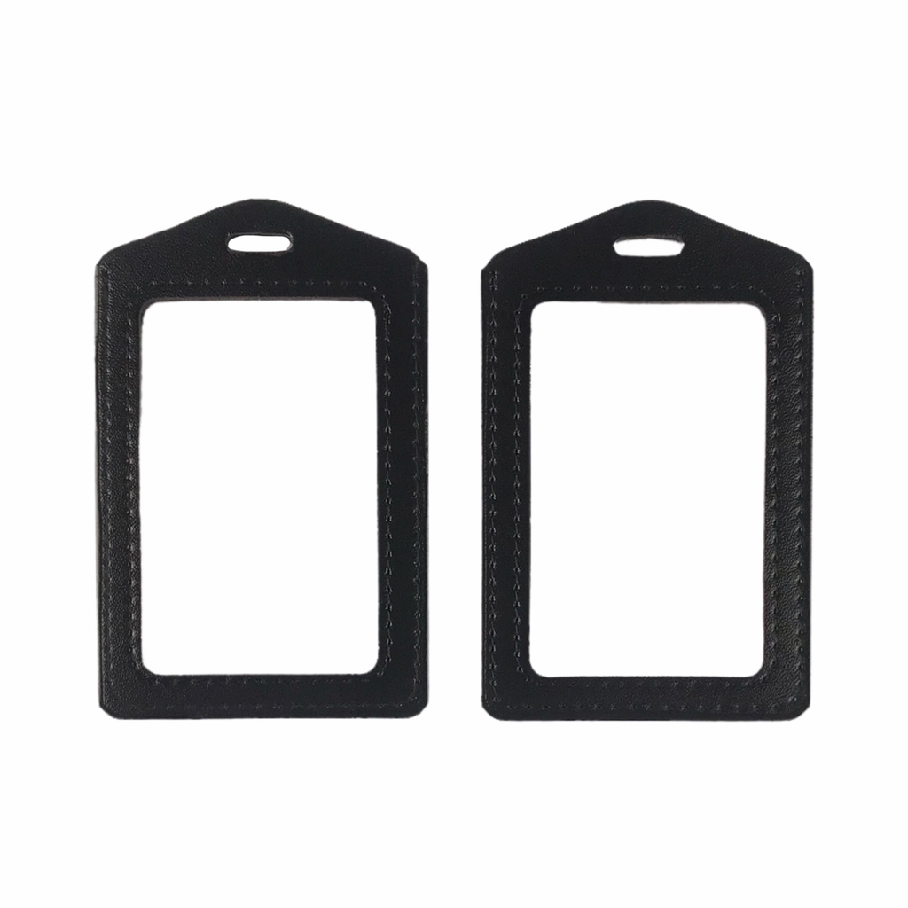 Bao đựng thẻ da 5.5x8.5cm 2 mặt kiếng đứng (50)