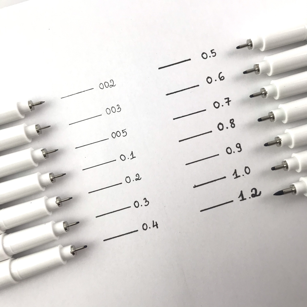 Bút vẽ kỹ thuật Marvy 4600 đen (12)