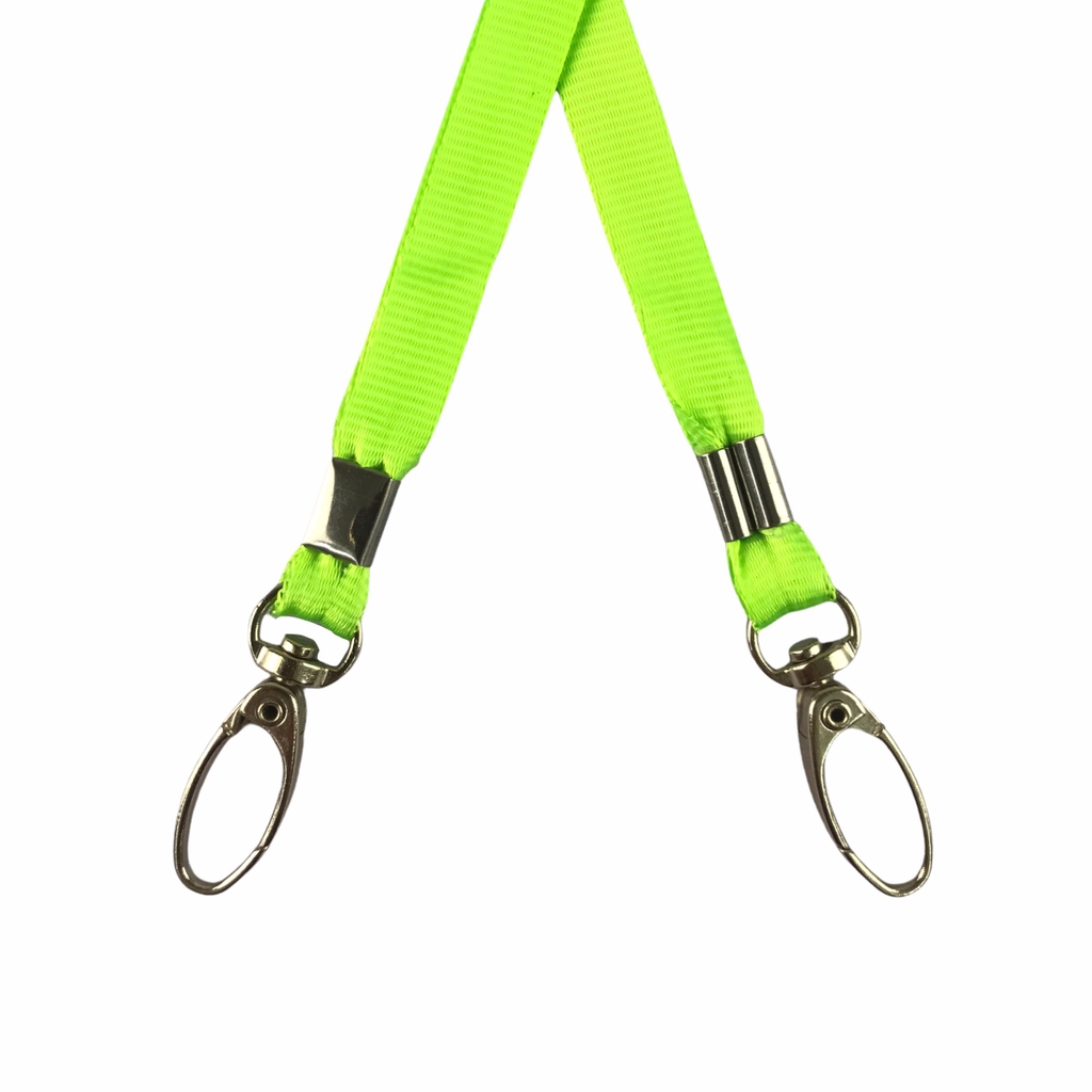 Dây đeo thẻ lụa 1cm đầu móc xoay [50] (100)