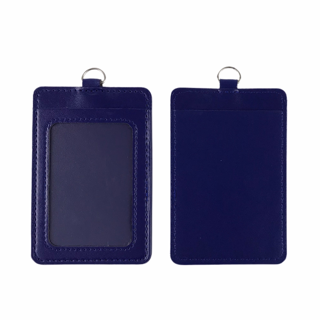 Bảng tên da 5.5x8.5cm 2 ngăn đứng (25)