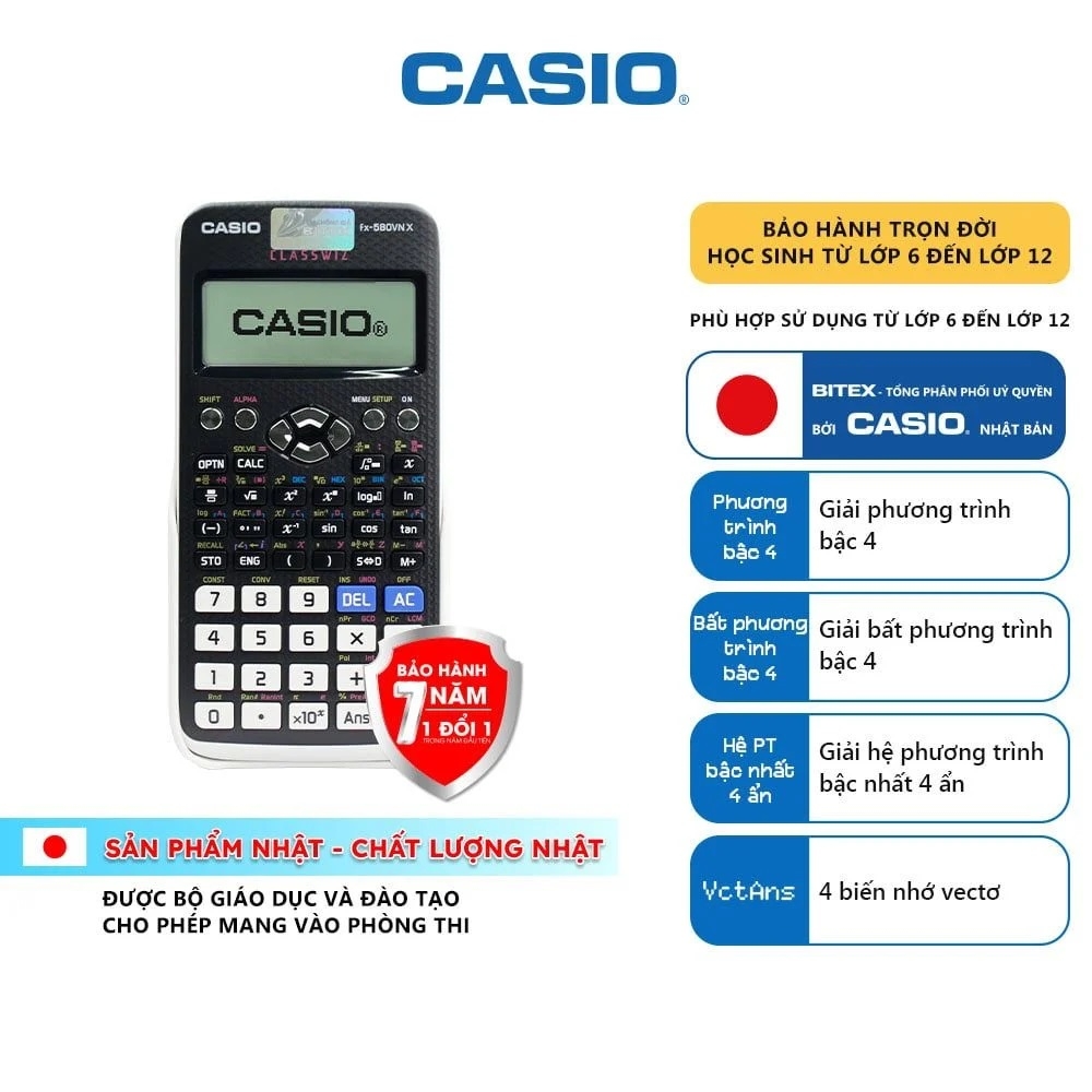 Máy tính Casio FX-580VNX (10/40)