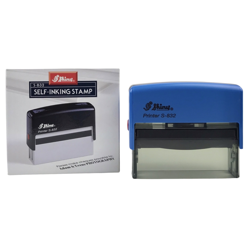 Dấu - Thẻ mực Shiny S832 75x15mm trắng