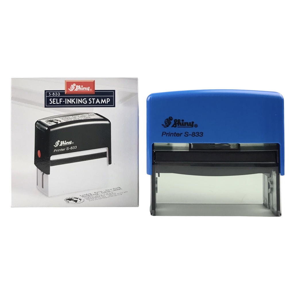 Dấu - Thẻ mực Shiny S833 82x25mm trắng