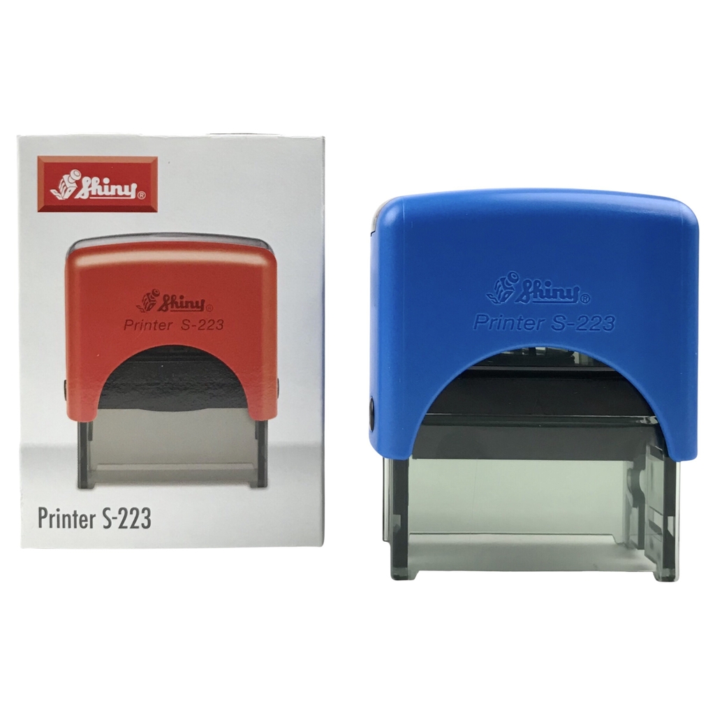 Dấu - Thẻ mực Shiny S223 47x18mm trắng