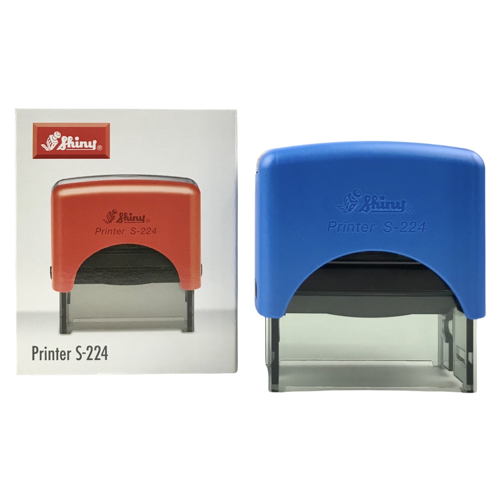 Dấu - Thẻ mực Shiny S224 58x22mm trắng