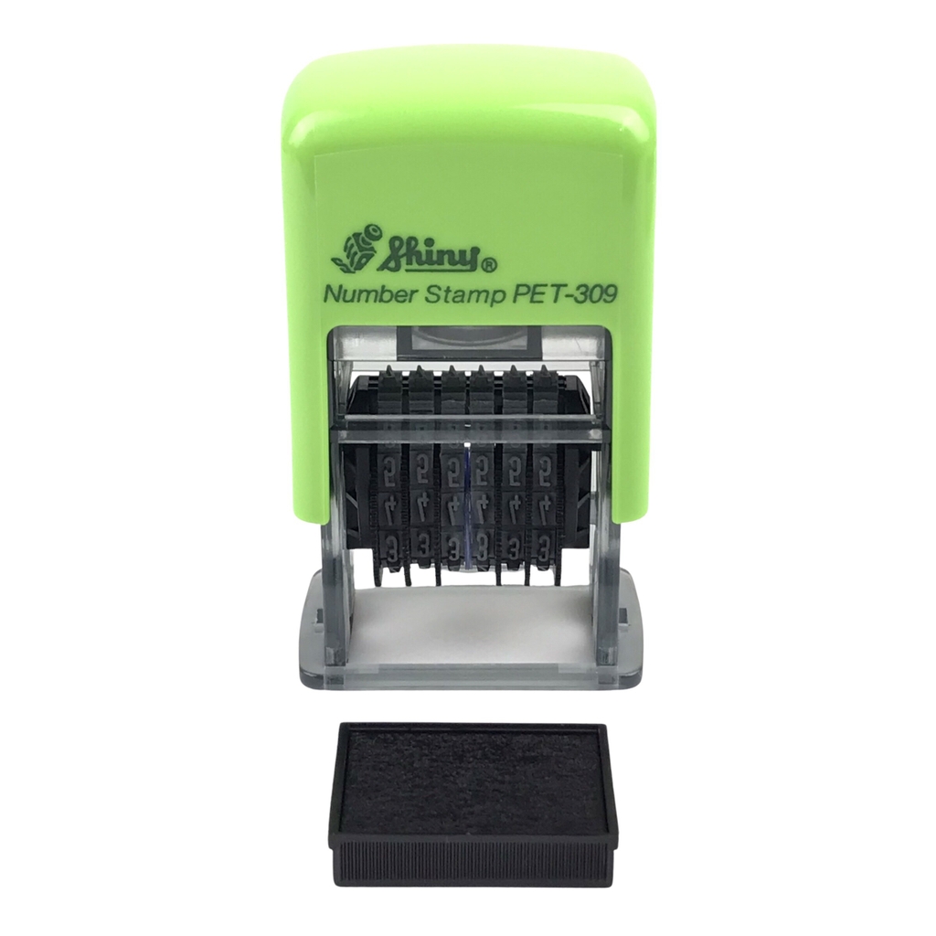 Dấu số xoay tự động - Thẻ mực Shiny PET309 6 số 3mm (12)