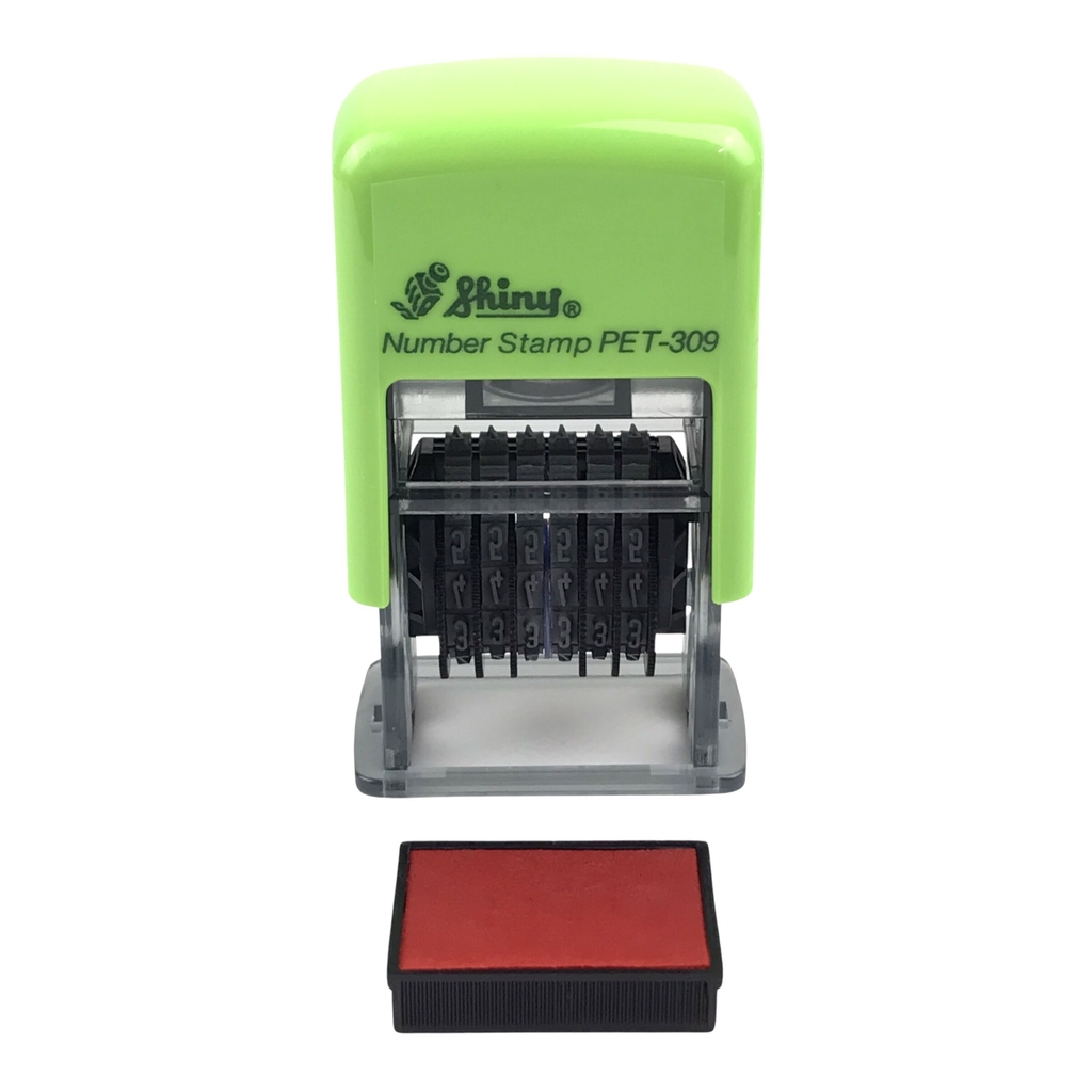Dấu số xoay tự động - Thẻ mực Shiny PET309 6 số 3mm (12)