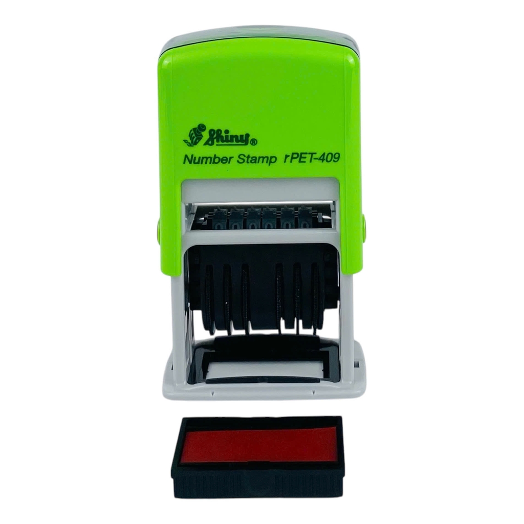 Dấu số xoay tự động - Thẻ mực Shiny PET409 6 số 4mm