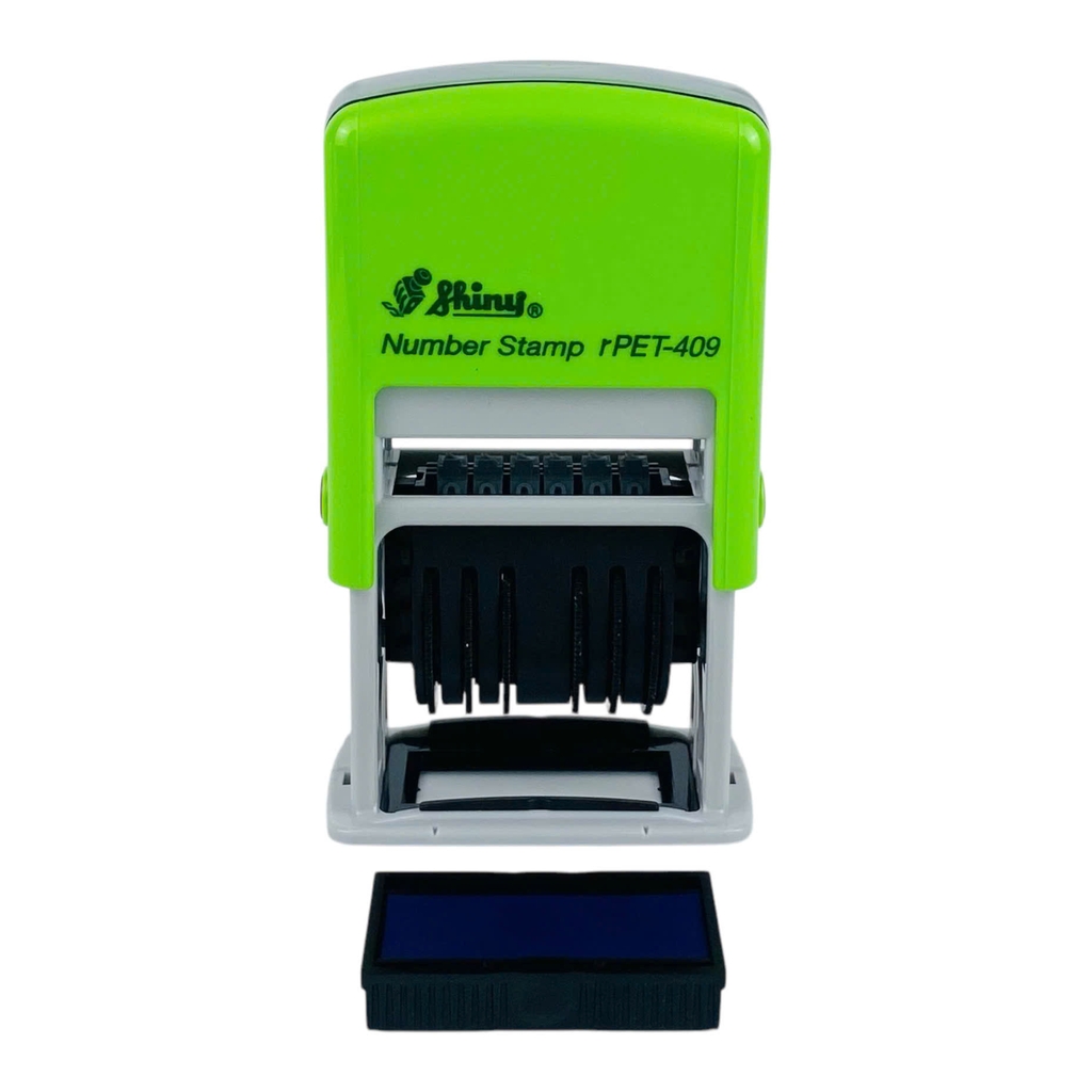 Dấu số xoay tự động - Thẻ mực Shiny PET409 6 số 4mm