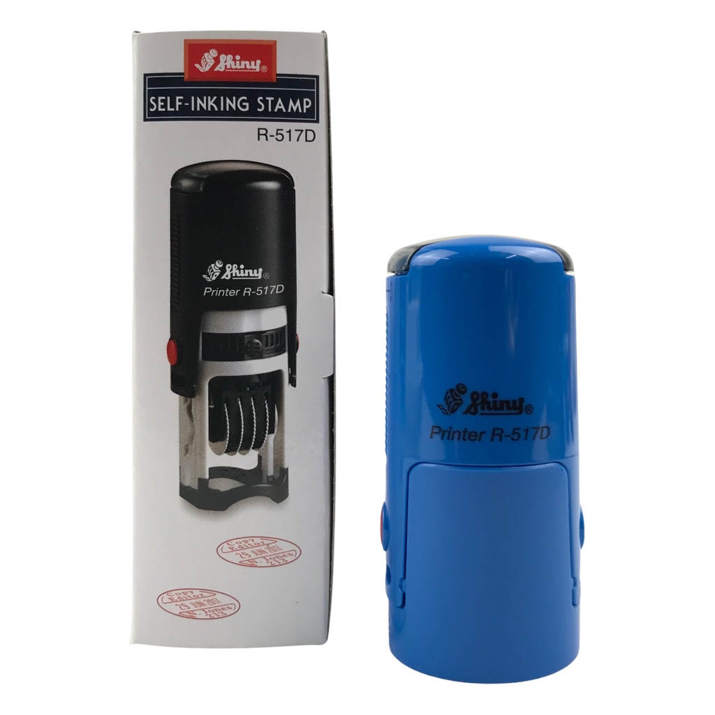 Dấu - Thẻ mực Shiny R517D Φ17mm trắng