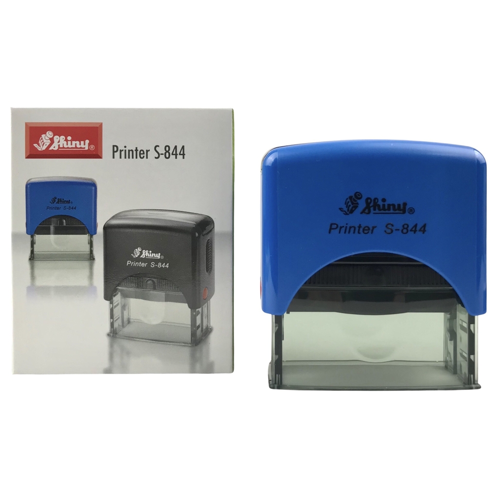 Dấu - Thẻ mực Shiny S844 58x22mm trắng