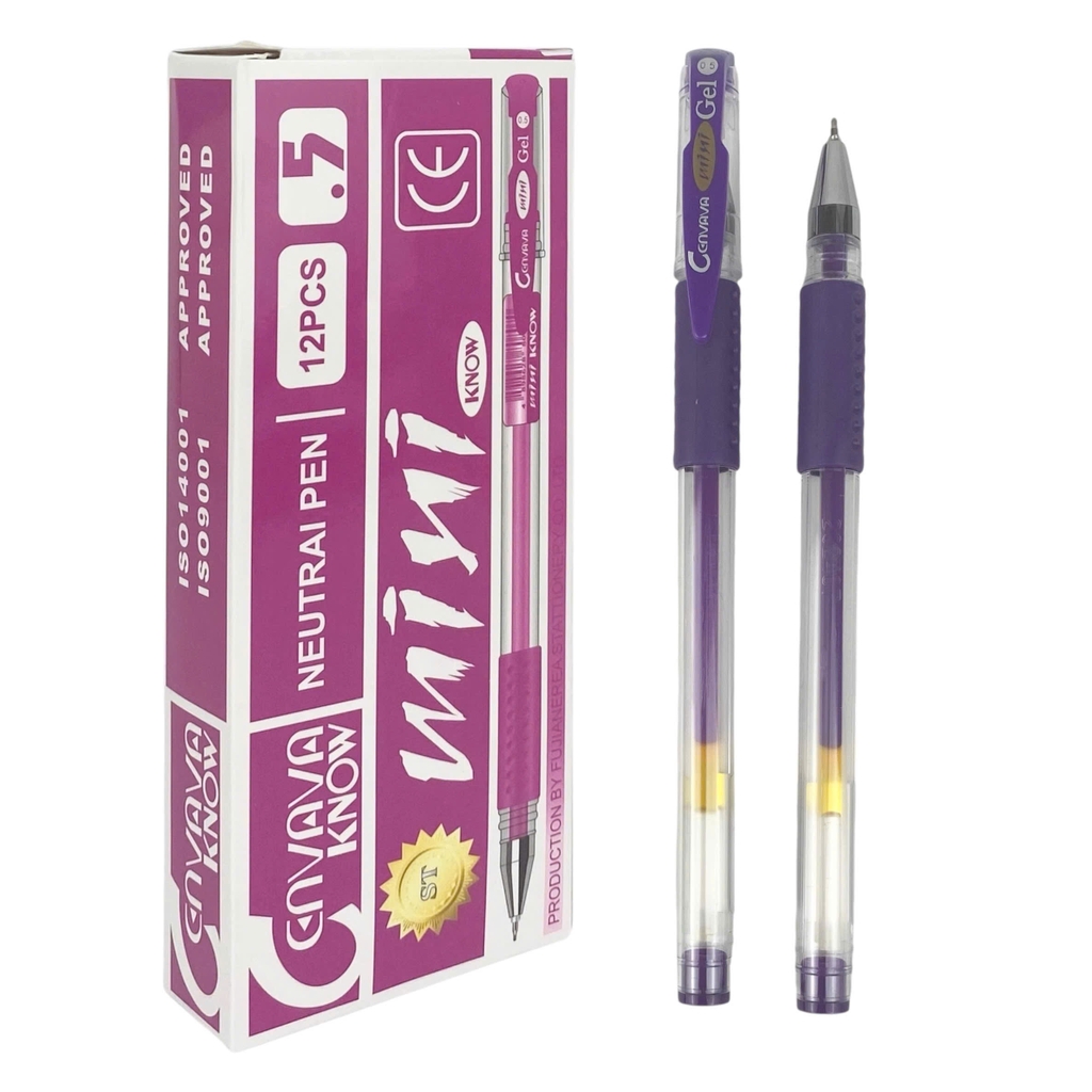 Bút gel Cenvava Mini Know (12/144)