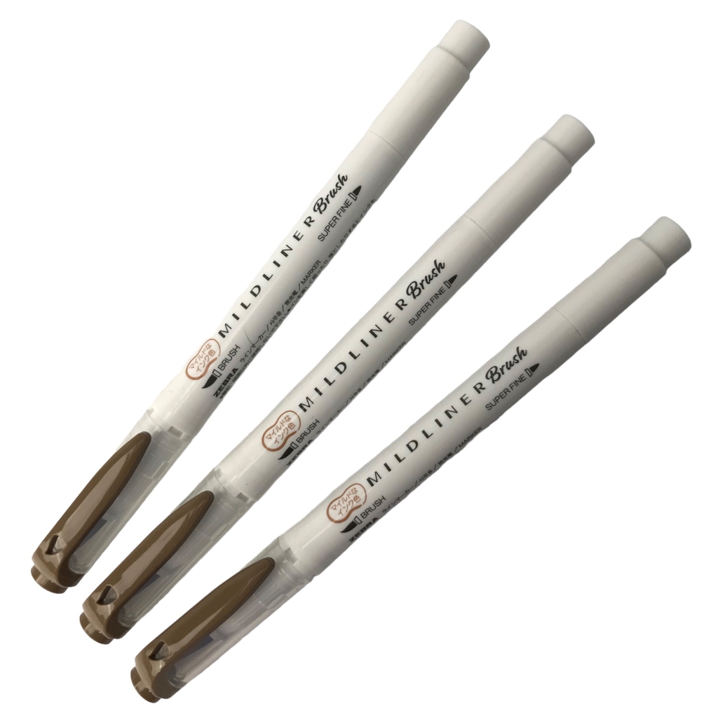 Bút cọ vẽ 2 Đầu Zebra Mildliner Brush WFT8
