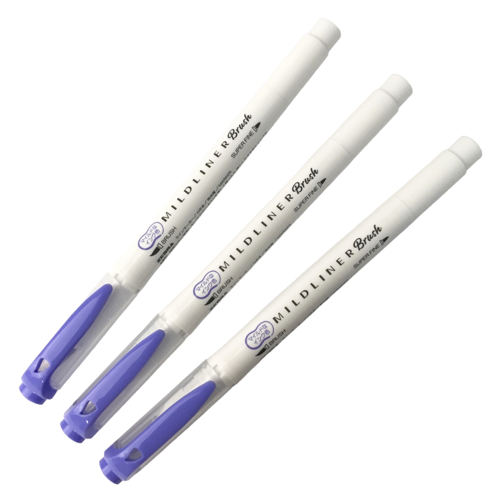 Bút cọ vẽ 2 Đầu Zebra Mildliner Brush WFT8
