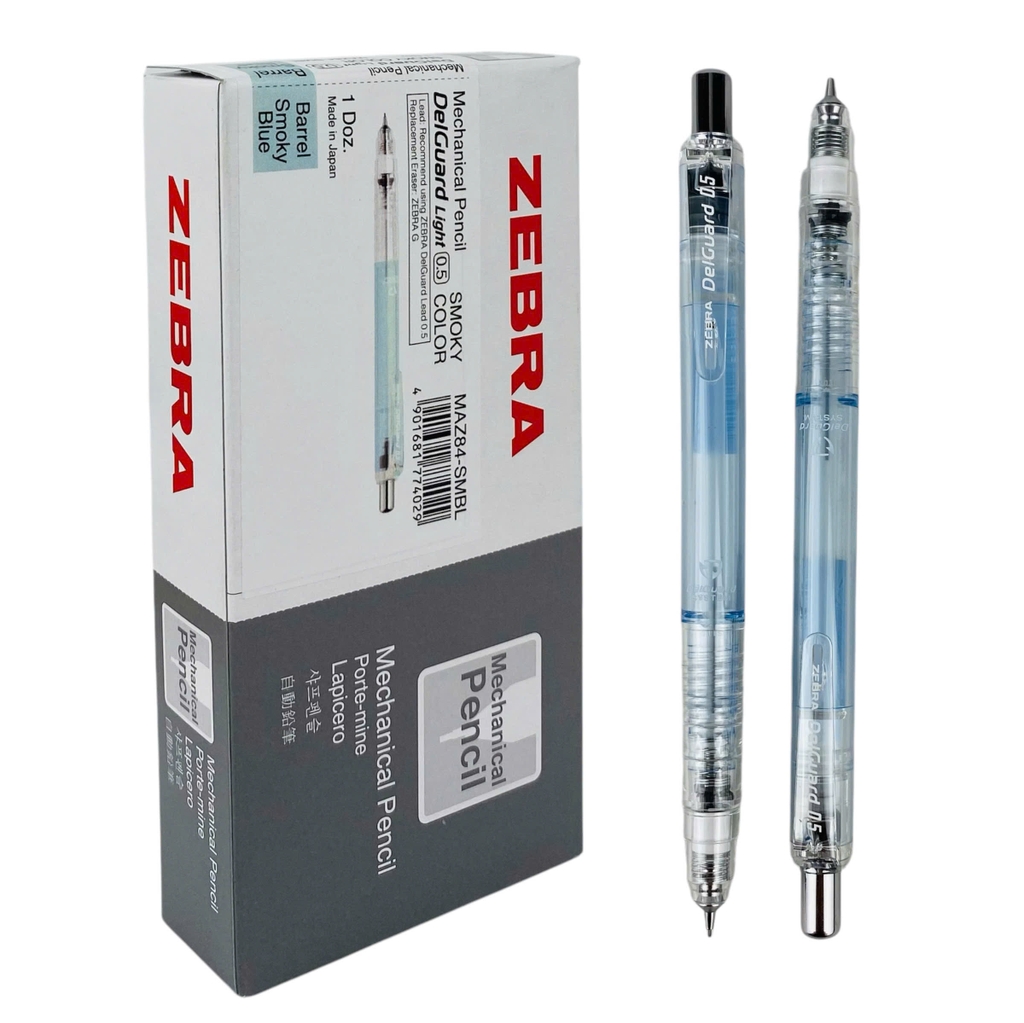 Bút chì bấm không gãy Zebra Delguard màu khói 0.5mm