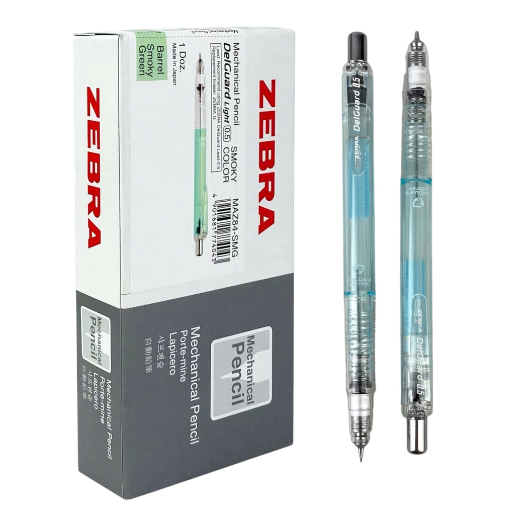 Bút chì bấm không gãy Zebra Delguard màu khói 0.5mm