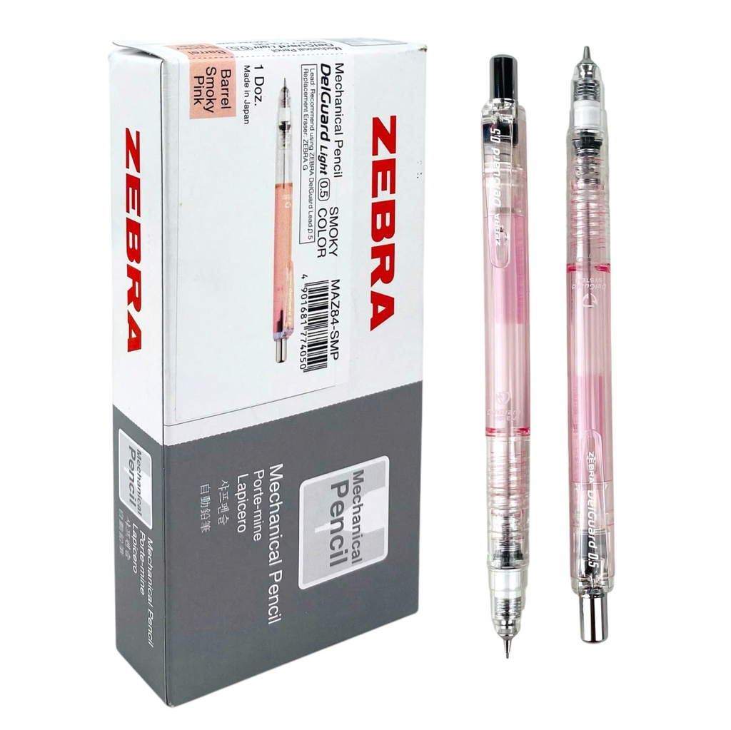Bút chì bấm không gãy Zebra Delguard màu khói 0.5mm