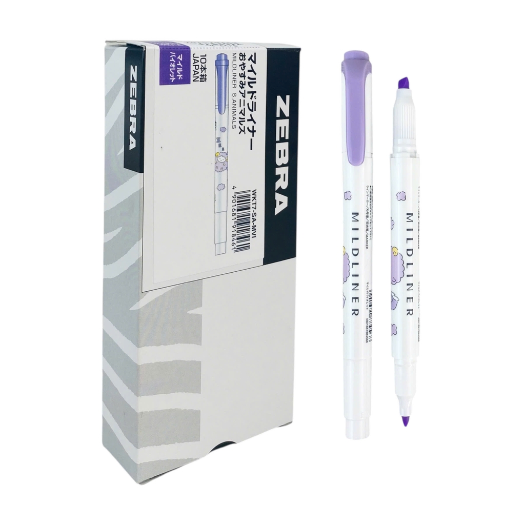 Bút dạ quang 2 đầu Zebra Mildliner WKT7 mild (10)