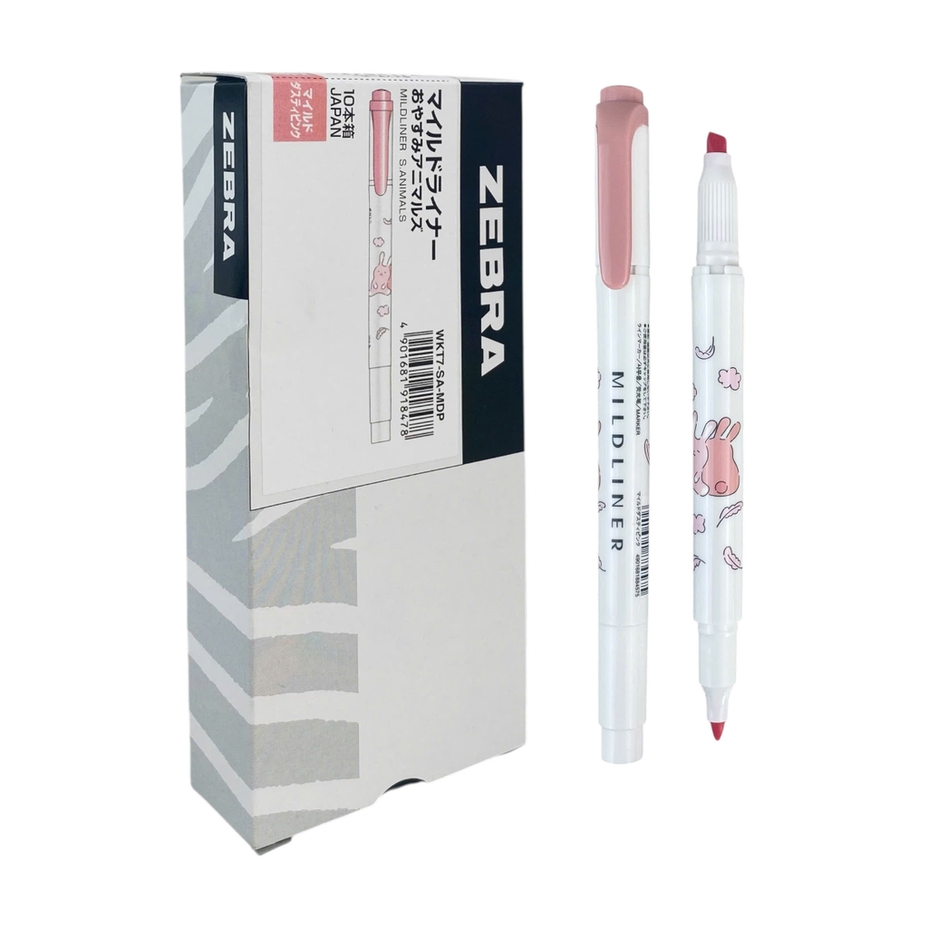Bút dạ quang 2 đầu Zebra Mildliner WKT7 mild (10)