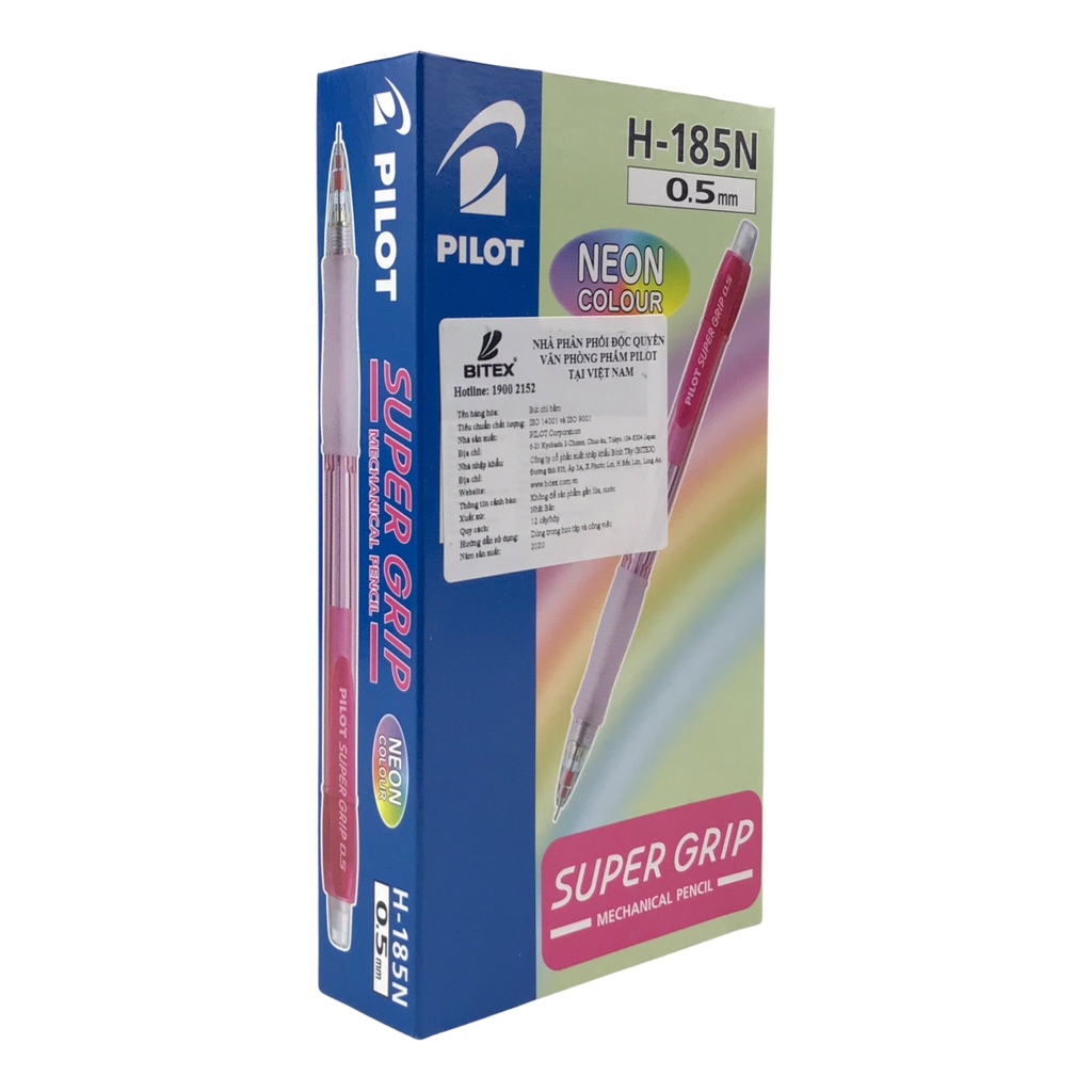 Bút chì bấm Pilot H-185N 2B 0.5mm (12)