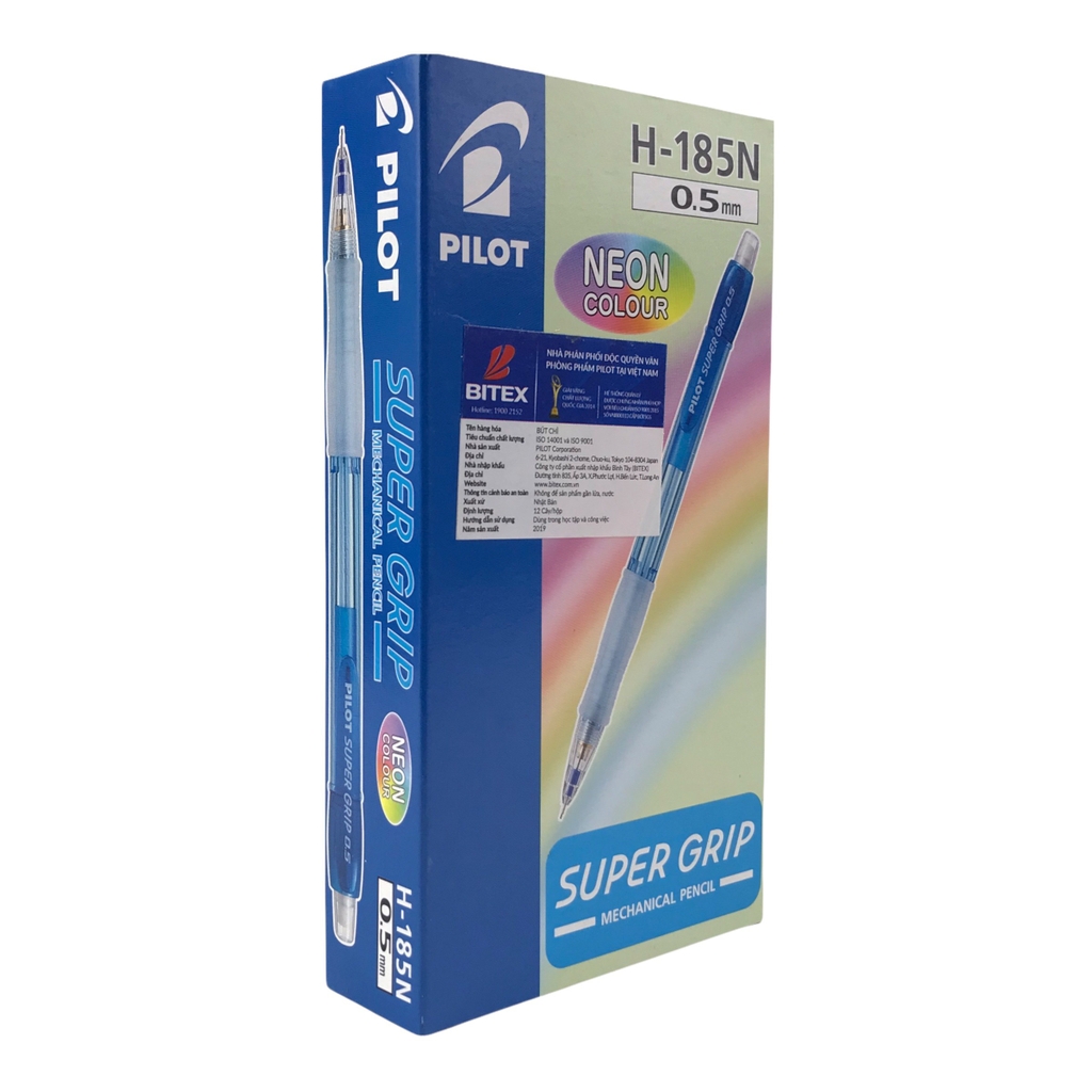 Bút chì bấm Pilot H-185N 2B 0.5mm (12)