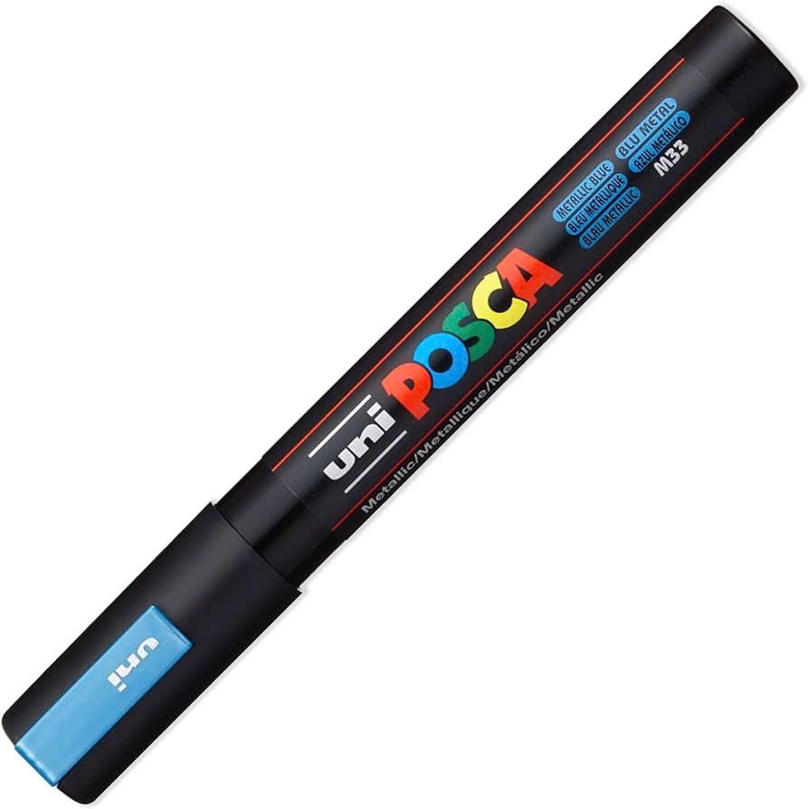 Bút sơn Uni PC-5M 8 1.8~2.5mm ánh kim (6), Bút acrylic Posca, Paint Marker.