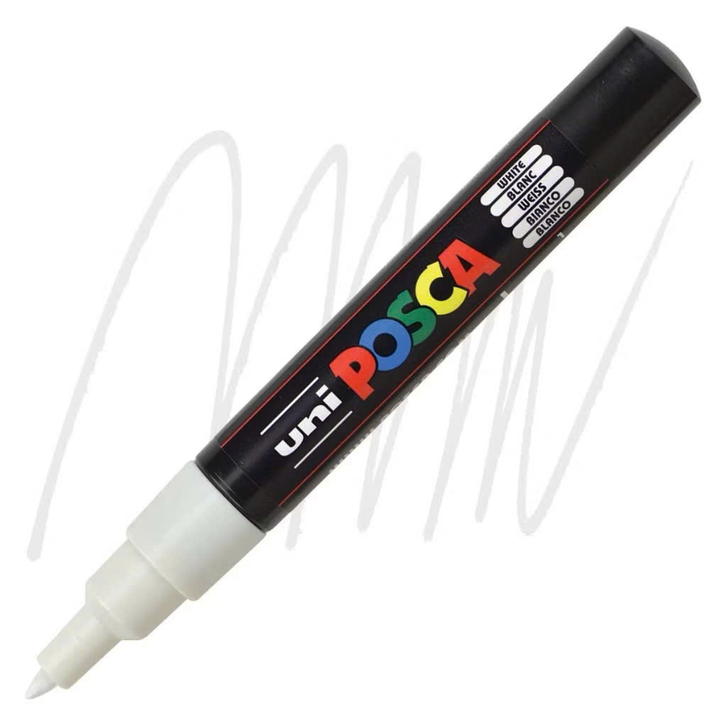 Bút sơn Uni PC-1M 0.7mm, Bút vẽ đa chất liệu, Bút acrylic Posca, Paint Marker (6)